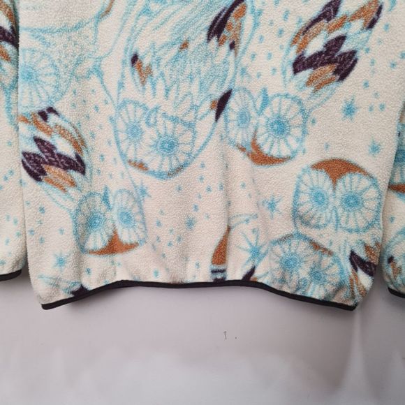 Patagonia Synchilla Snap-T Fleece Pullover Moon Owl Toasted White Women'… - Picture 9 of 16